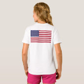 等しいUAの旗のワイシャツ Tシャツ (裏面フル)