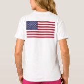 等しいUAの旗のワイシャツ Tシャツ (裏面)