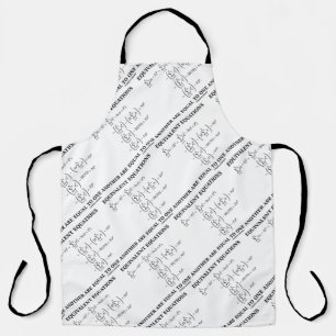 等価方程式は互いに等しい エプロン