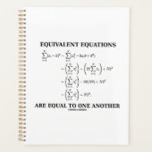 等価方程式は互いに等しい プランナー手帳 (正面)