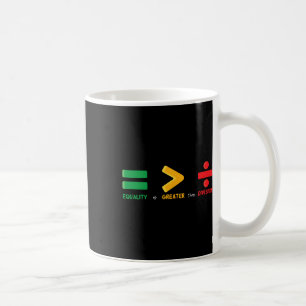 等値は素晴らし割算より黒いヒスト コーヒーマグカップ