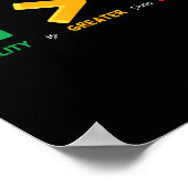 等値は素晴らし割算より黒いヒスト ポスター (角)