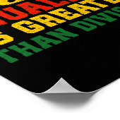 等値は素晴らし割算より黒いヒスト ポスター (角)