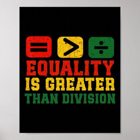 等値は素晴らし割算より黒いヒスト ポスター (正面)