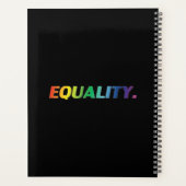 等値黒虹グラディエントモダンタイポグラフィ プランナー手帳 (裏面)