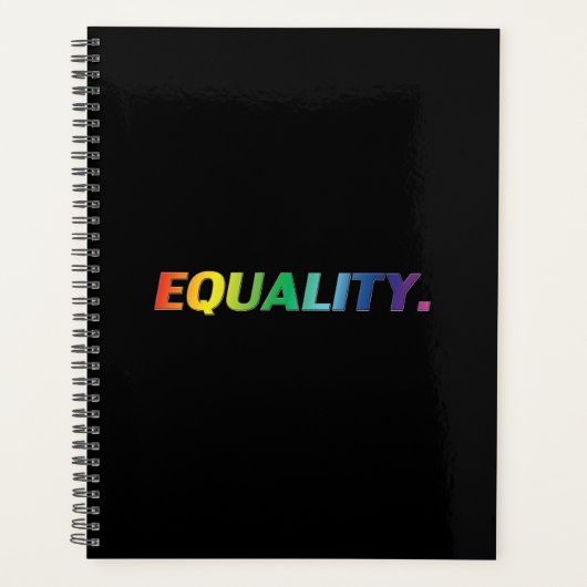 等値黒虹グラディエントモダンタイポグラフィ プランナー手帳 (正面)