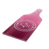 等号人間関係モノグラムバラピンクグラデーション カッティングボード (角)