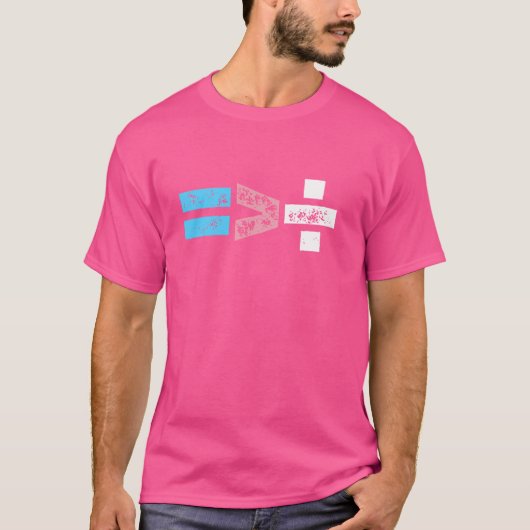 等式は素晴らし除算式よりシンプルも Tシャツ (正面)