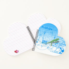 等式カラフル幾何学デザイントカードハート ノートブック