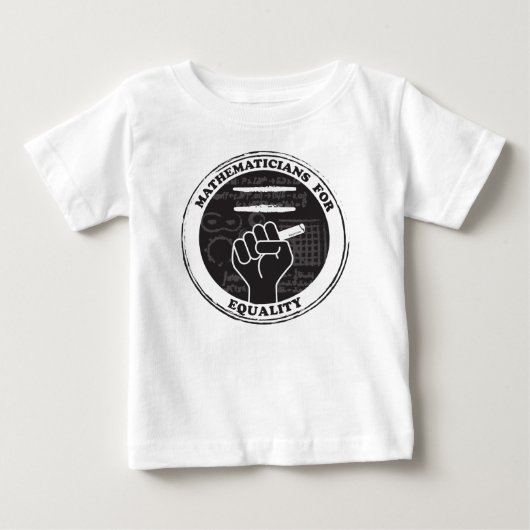 等式ベビーの数学者Tシャツ(temp) ベビーTシャツ (正面)