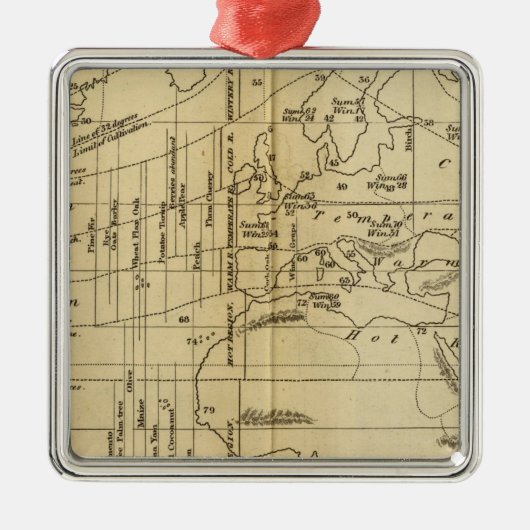 等温の図表 メタルオーナメント (正面)