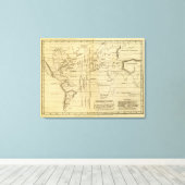 等温図 キャンバスプリント (インサイチュ (ウッドフロア))