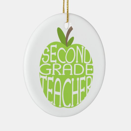 等級の先生の緑のAppleの第2オーナメント セラミックオーナメント (右)