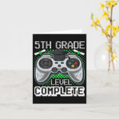 等級レベル完了ゲーマー5等級の卒業Gi カード (黄色い花)