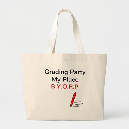 等級分けのパーティーのトート ラージトートバッグ (正面)