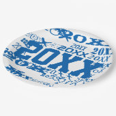 等級卒業テンプレート ペーパープレート (アングル)