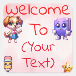 [等級/クラス]カスタマイズ可能な先生へようこそ スクエアシール