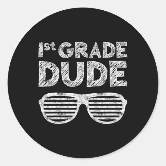 等級Dudefirst等級新学期 ラウンドシール (正面)