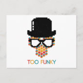 等角ファンキーモンキーの立方体パターン ポストカード (正面)