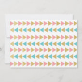 等角三角形の卒業の招待 招待状 (裏面)