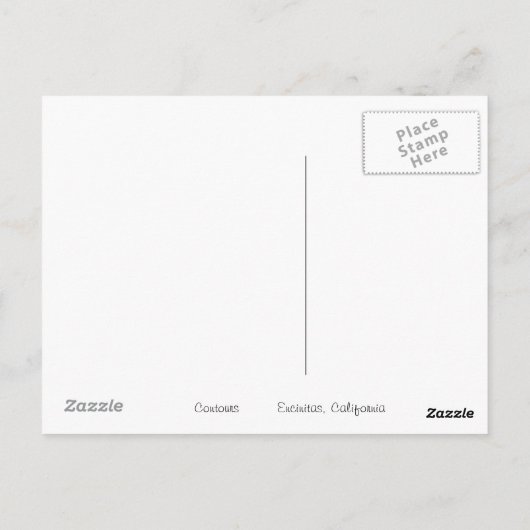 等高線はがき ポストカード (裏面)