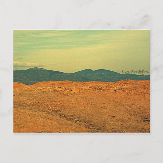 等高線はがき ポストカード (正面)