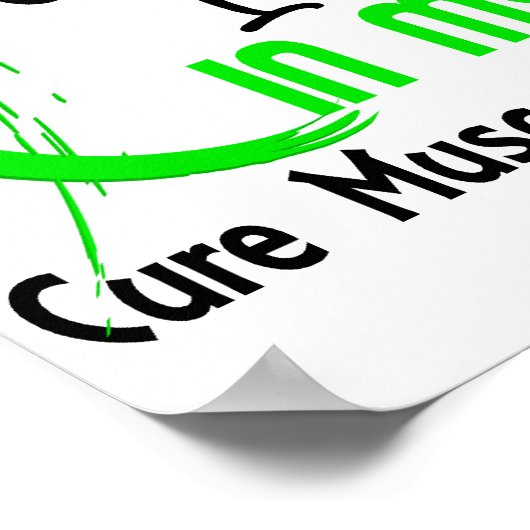 筋ジストロフィーが必要な人のためのライム ポスター (角)