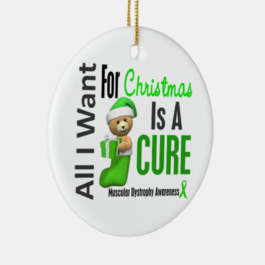筋ジストロフィーすべて私はクリスマスオーナメントがほしいと思います セラミックオーナメント (右)