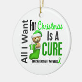 筋ジストロフィーすべて私はクリスマスオーナメントがほしいと思います セラミックオーナメント (左)