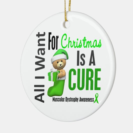 筋ジストロフィーすべて私はクリスマスオーナメントがほしいと思います セラミックオーナメント (左)
