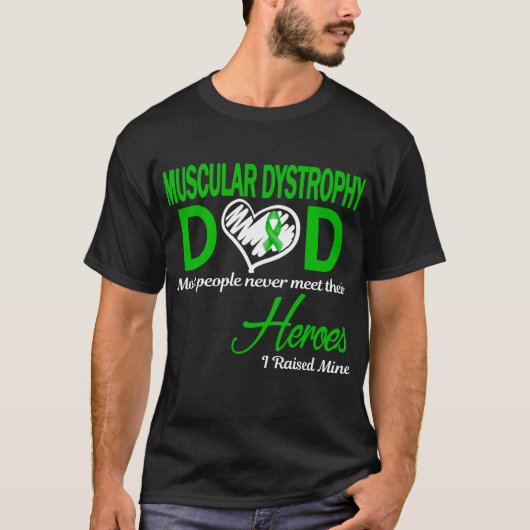 筋ジストロフィーパパ私は私を育てた Tシャツ (正面)