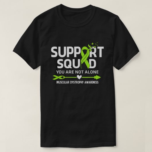 筋ジストロフィー啓発ウォリアーサポートチーム Tシャツ (デザイン正面)