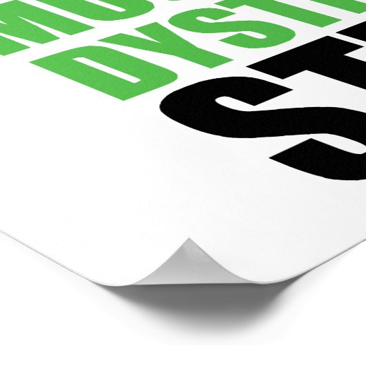 筋ジストロフィー臭 ポスター (角)