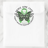 筋ジストロフィー蝶トライバル2 ラウンドシール (バッグ)