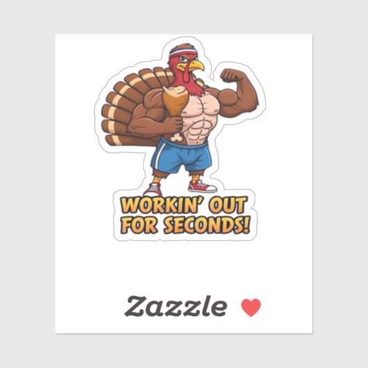 筋ターキージムチャンピオン感謝祭おもしろいクラス シール (シート)