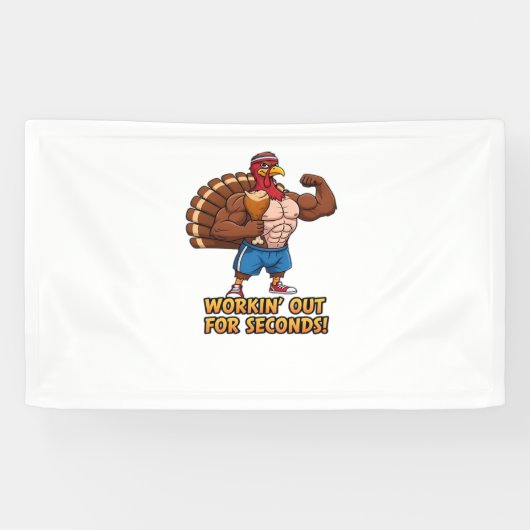 筋ターキージムチャンピオン感謝祭おもしろいクラス 横断幕 (横)