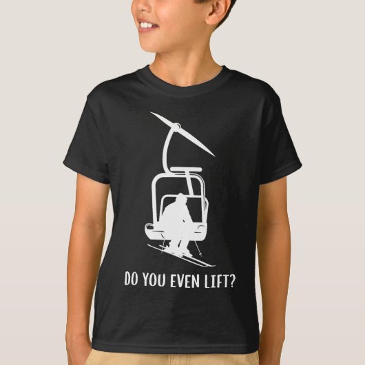 筋トレするの?スキージョーク Tシャツ (正面)