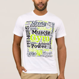 筋トレワードクラウド Tシャツ