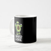 筋ハードコアアボカドおもしろい コーヒーマグカップ (正面左)