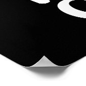 筋ハードコアアボカドおもしろい ポスター (角)