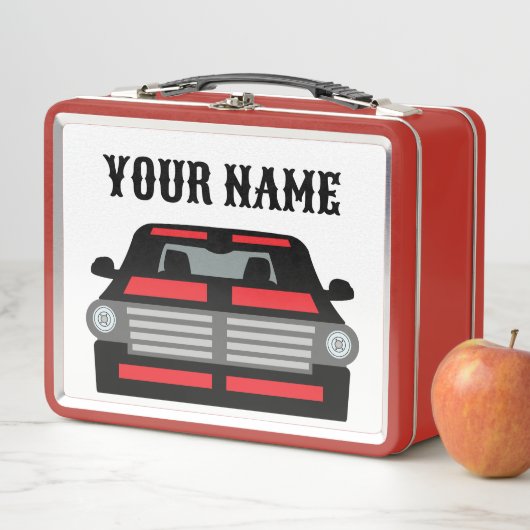 筋パーソナライズされた車カスタム メタルランチボックス (インサイチュ)