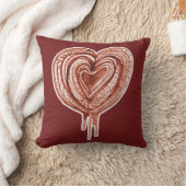 筋ポンプ(ハート)スケッチ クッション (ブランケット)