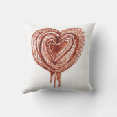 筋ポンプ(ハート)スケッチ クッション (裏面)