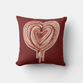 筋ポンプ(ハート)スケッチ クッション