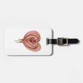 筋ポンプ(ハート)スケッチ ラゲッジタグ (正面横)