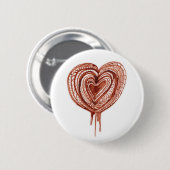 筋ポンプ(ハート)スケッチ 缶バッジ (正面&裏面)