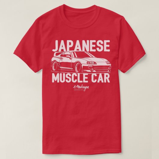 筋日本の車 Tシャツ (デザイン正面)