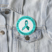 筋無力症グラビスホープ認識度ボタンバタフライ 缶バッジ (インサイチュ)