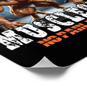 筋猫 – ボディビル力 – 痛みなし ポスター (角)