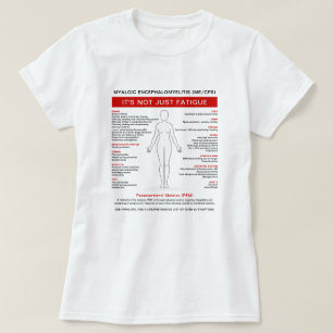 筋痛性脳脊髄炎（ME/CFS）症状図 Tシャツ